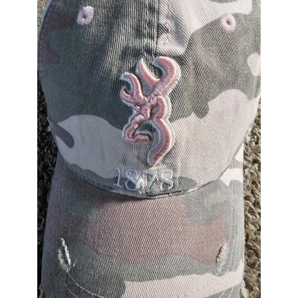 Browning Baseball Hat Onesize Pink Camouflage Dee… - image 2